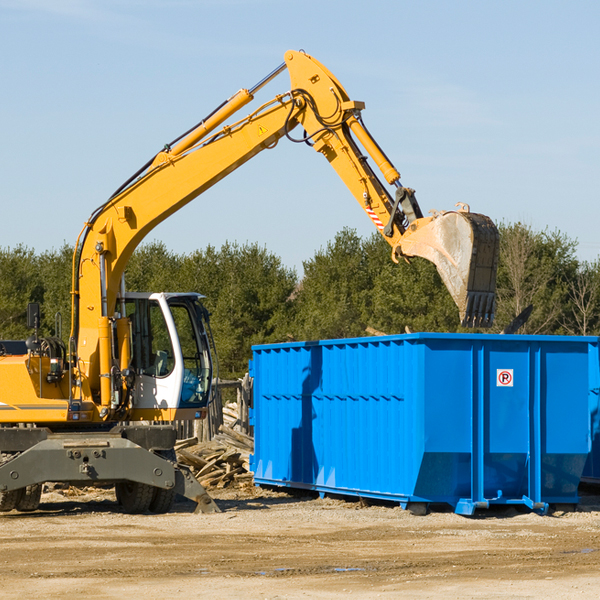 are there any restrictions on where a residential dumpster can be placed in Traill County